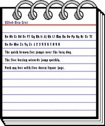 KEbab Bien Gras animated font preview