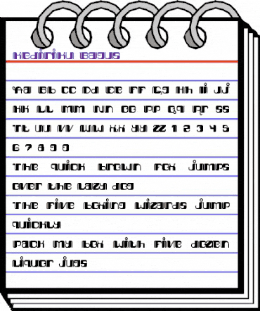 Kediriku Bagus Regular animated font preview