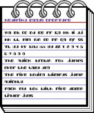 Kediriku Bagus Regular animated font preview