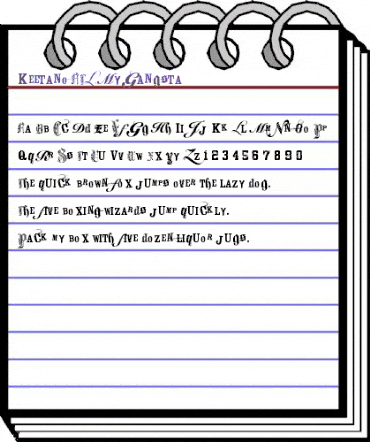 Keetano ATL My Gangsta Regular animated font preview