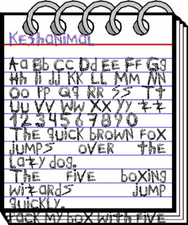 Ke$hanimal Regular animated font preview