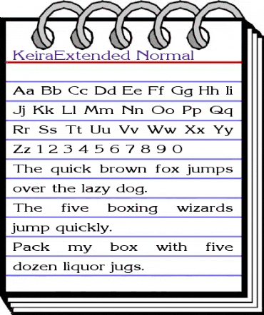 KeiraExtended Normal animated font preview