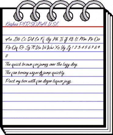 Keishue Regular animated font preview