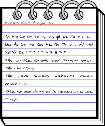 KeithsHand Regular animated font preview KeithsHand Regular animated font preview