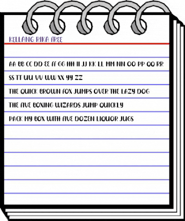 Kellang Rika FREE Regular animated font preview