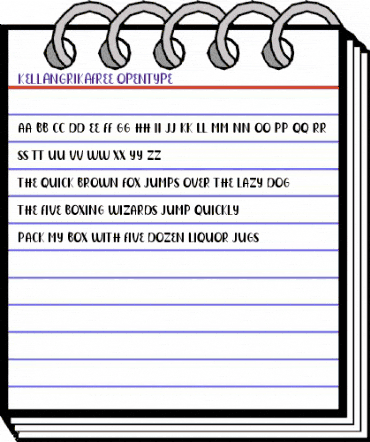 Kellang Rika FREE Regular animated font preview