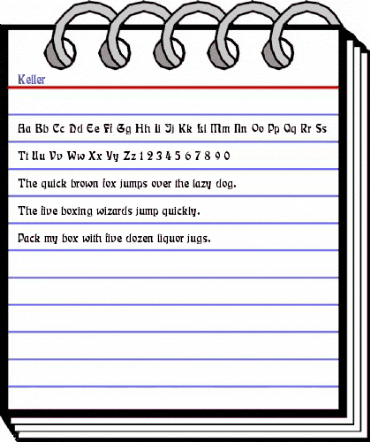 Keller Regular animated font preview