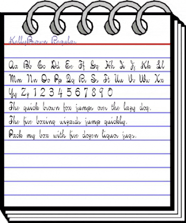 KellyBrown Regular animated font preview KellyBrown Regular animated font preview