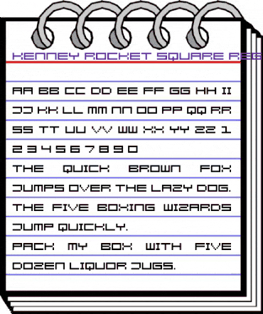 Kenney Rocket Square Regular animated font preview Kenney Rocket Square Regular animated font preview