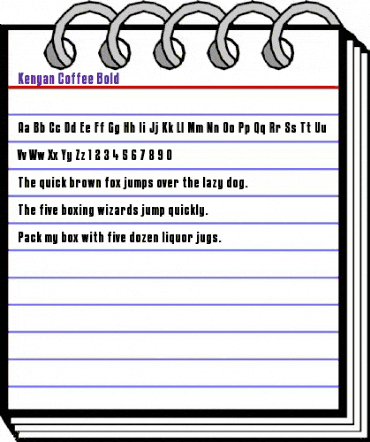 Kenyan Coffee Bold animated font preview Kenyan Coffee Bold animated font preview