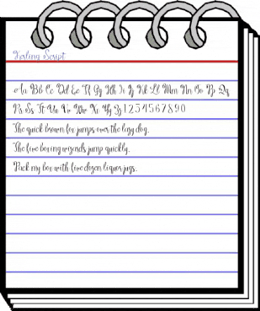 Kerling Script Regular animated font preview