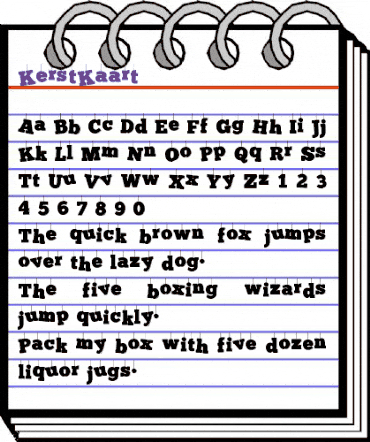 KerstKaart Regular animated font preview