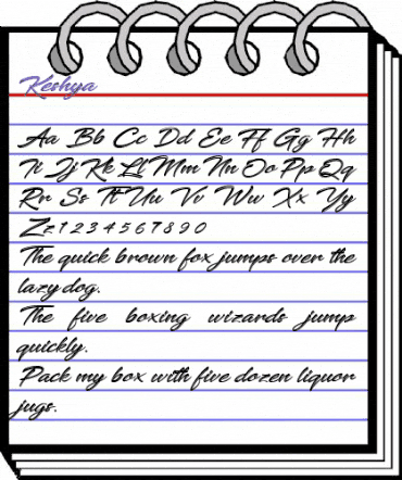 Keshya Regular animated font preview