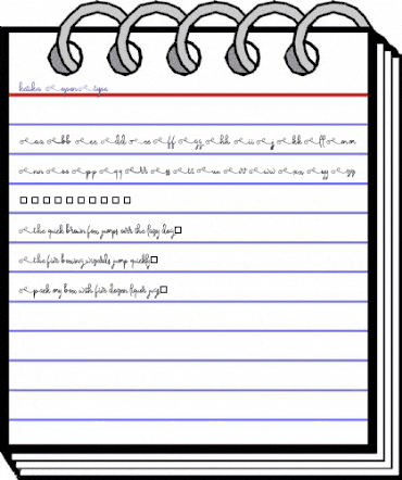 ketika Regular animated font preview