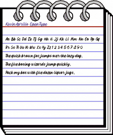 Kevin Aprilio Regular animated font preview