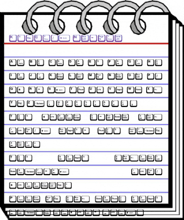 KeyCaps Normal animated font preview