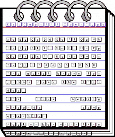 KeyCapsFLF Regular animated font preview