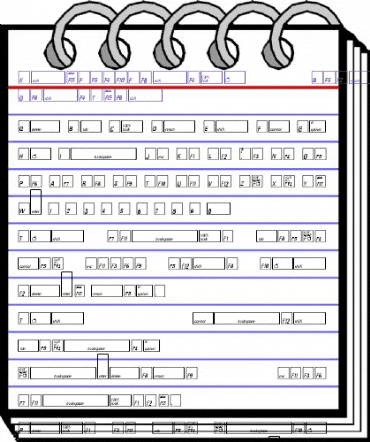 KeyFontFrench Bold animated font preview