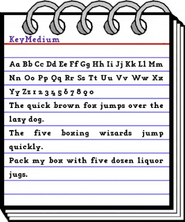 KeyMedium Regular animated font preview KeyMedium Regular animated font preview
