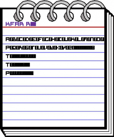 KFAR Regular animated font preview