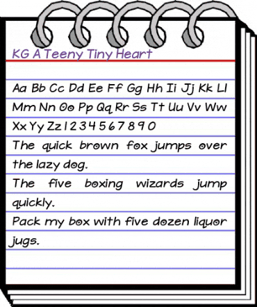 KG A Teeny Tiny Heart Regular animated font preview KG A Teeny Tiny Heart Regular animated font preview