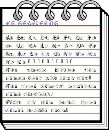 KG BEAR&FROG Regular animated font preview KG BEAR&FROG Regular animated font preview