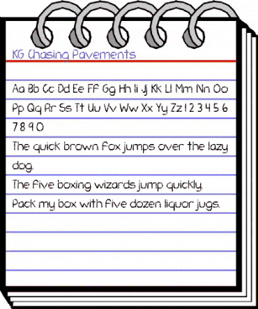 KG Chasing Pavements Regular animated font preview KG Chasing Pavements Regular animated font preview