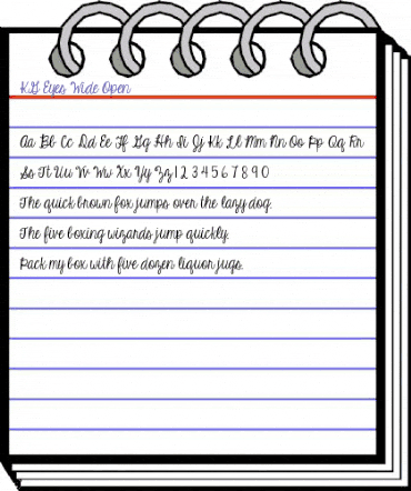 KG Eyes Wide Open Regular animated font preview KG Eyes Wide Open Regular animated font preview