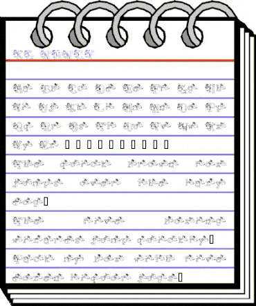 KG NANCY Regular animated font preview