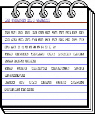 KG Thank You Stamp Regular animated font preview