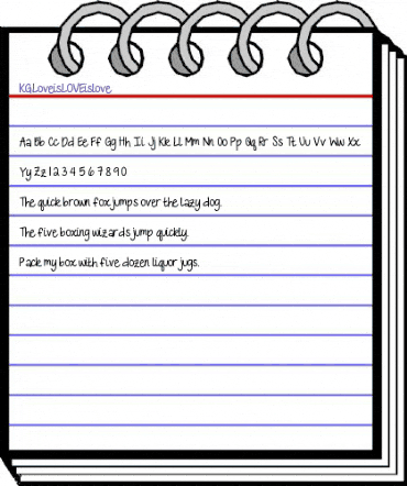 KG Love is LOVE is love Regular animated font preview