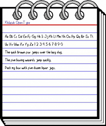 Khilafah Regular animated font preview