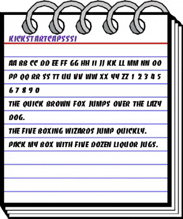 KickStartCapsSSi Regular animated font preview KickStartCapsSSi Regular animated font preview