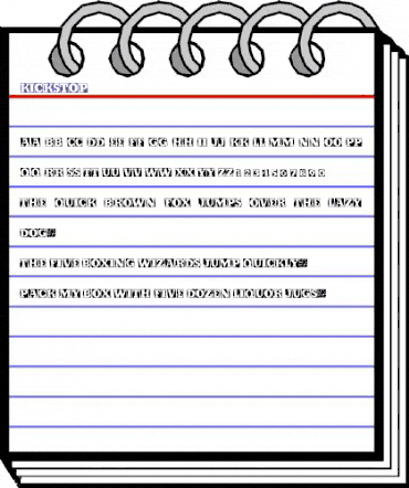 Kickstop Regular animated font preview Kickstop Regular animated font preview