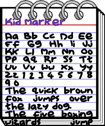 Kid Marker Regular animated font preview Kid Marker Regular animated font preview