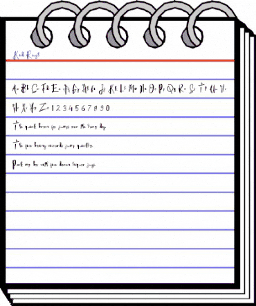 Kid Rough Regular animated font preview