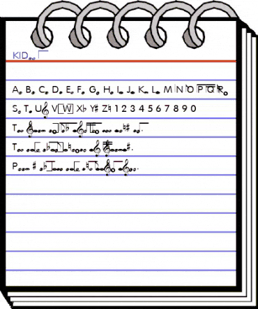 KIDdemo Regular animated font preview