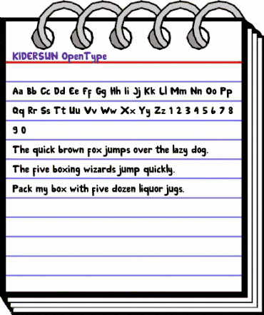 KIDERSUN Regular animated font preview KIDERSUN Regular animated font preview