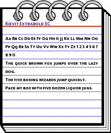 Kievit Regular animated font preview