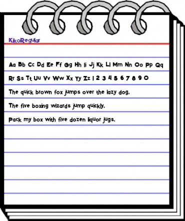 Kiko Regular animated font preview