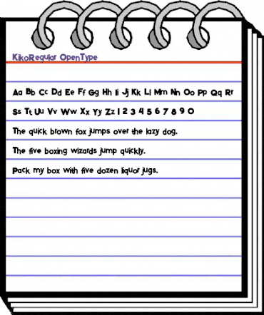 Kiko Regular Regular animated font preview