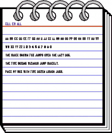 Kill Em All Regular animated font preview Kill Em All Regular animated font preview