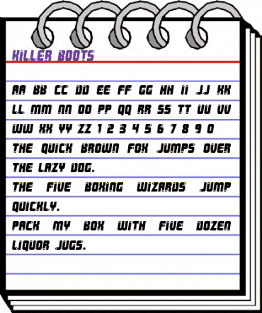 Killer boots Regular animated font preview Killer boots Regular animated font preview