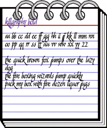 Killgraphy Bold Regular animated font preview