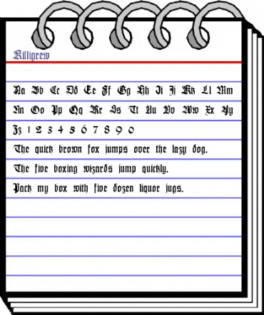 Killigrew Regular animated font preview Killigrew Regular animated font preview