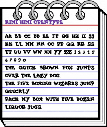 KIMI HIMI Regular animated font preview