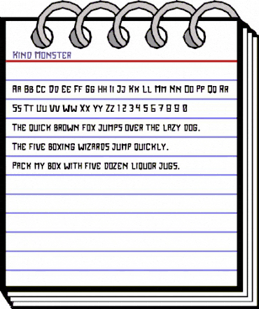 Kind Monster Regular animated font preview Kind Monster Regular animated font preview