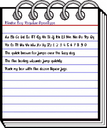 Kinder Boy Regular animated font preview Kinder Boy Regular animated font preview