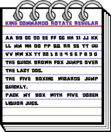King Commando Rotate Regular animated font preview King Commando Rotate Regular animated font preview