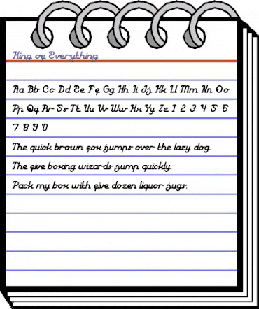 King of Everything Regular animated font preview King of Everything Regular animated font preview